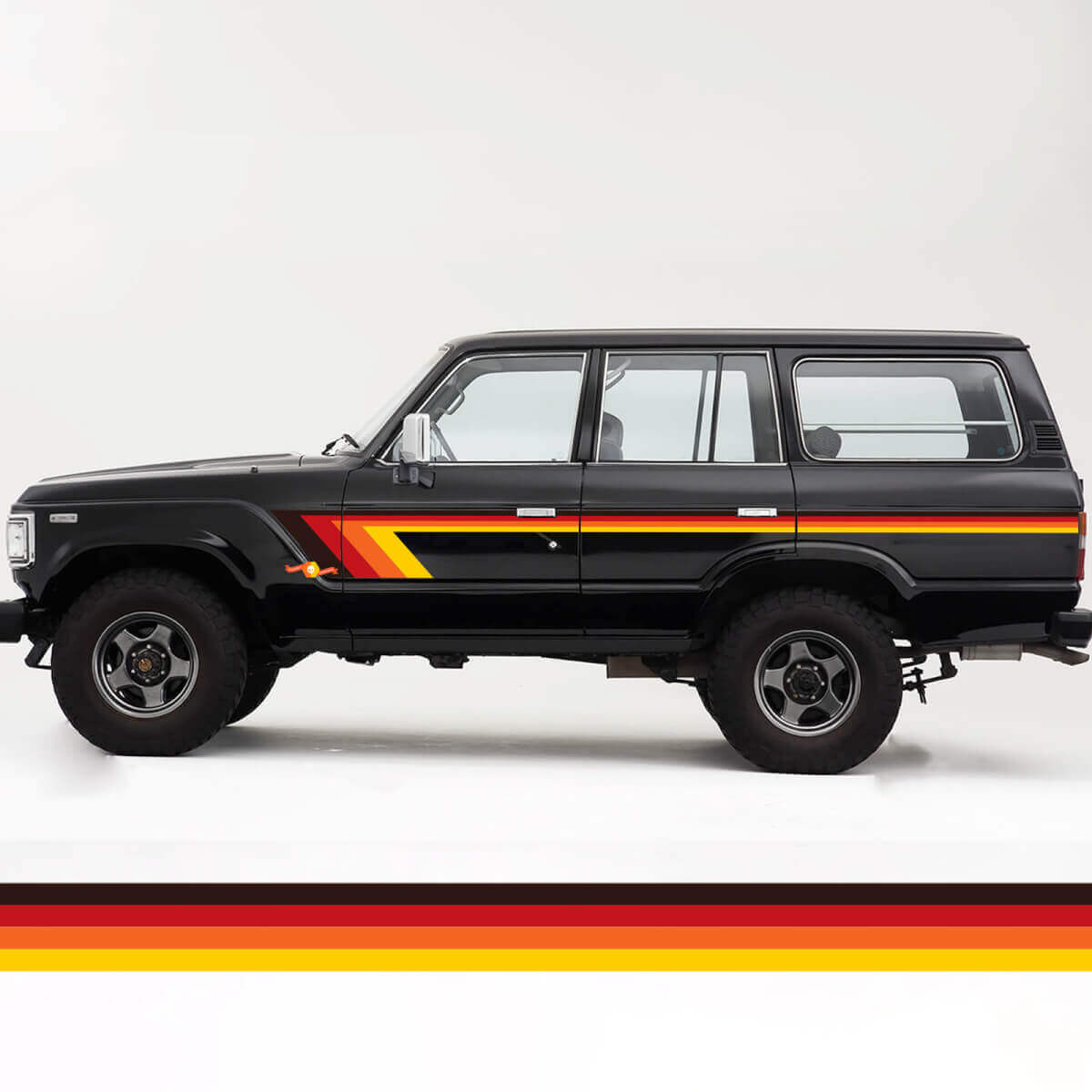 Kit de rayas vintage retro para Toyota Land Cruiser FJ60
