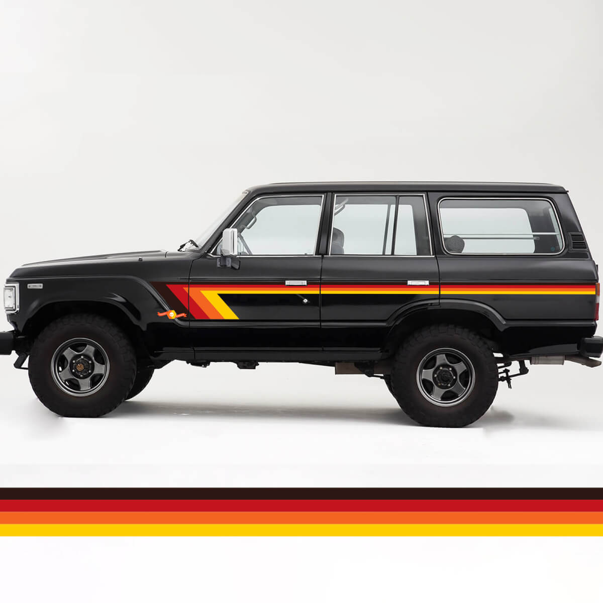 Kit de rayas vintage retro Toyota Land Cruiser FJ60
