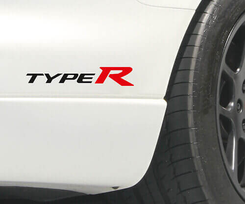 Calcomanías de vinilo estilo Type R para Honda Civic Accord Integra
