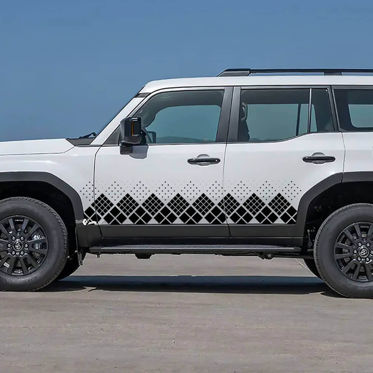 Toyota Land Cruiser Puertas laterales Adorno Estilo Calcomanías Vinilo Pegatinas Gráfico
