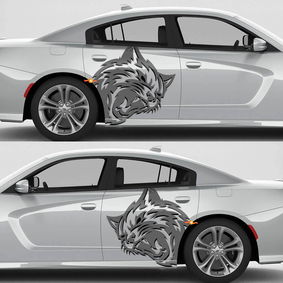 Kit de Pegatinas Laterales Wildcat para Dodge Challenger o Charger
