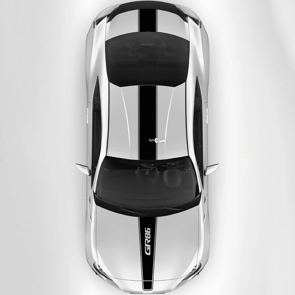 Toyota GR86 Hood Techo Tronco Racing Stripes Gráficos Calcomanías Pegatinas 4
