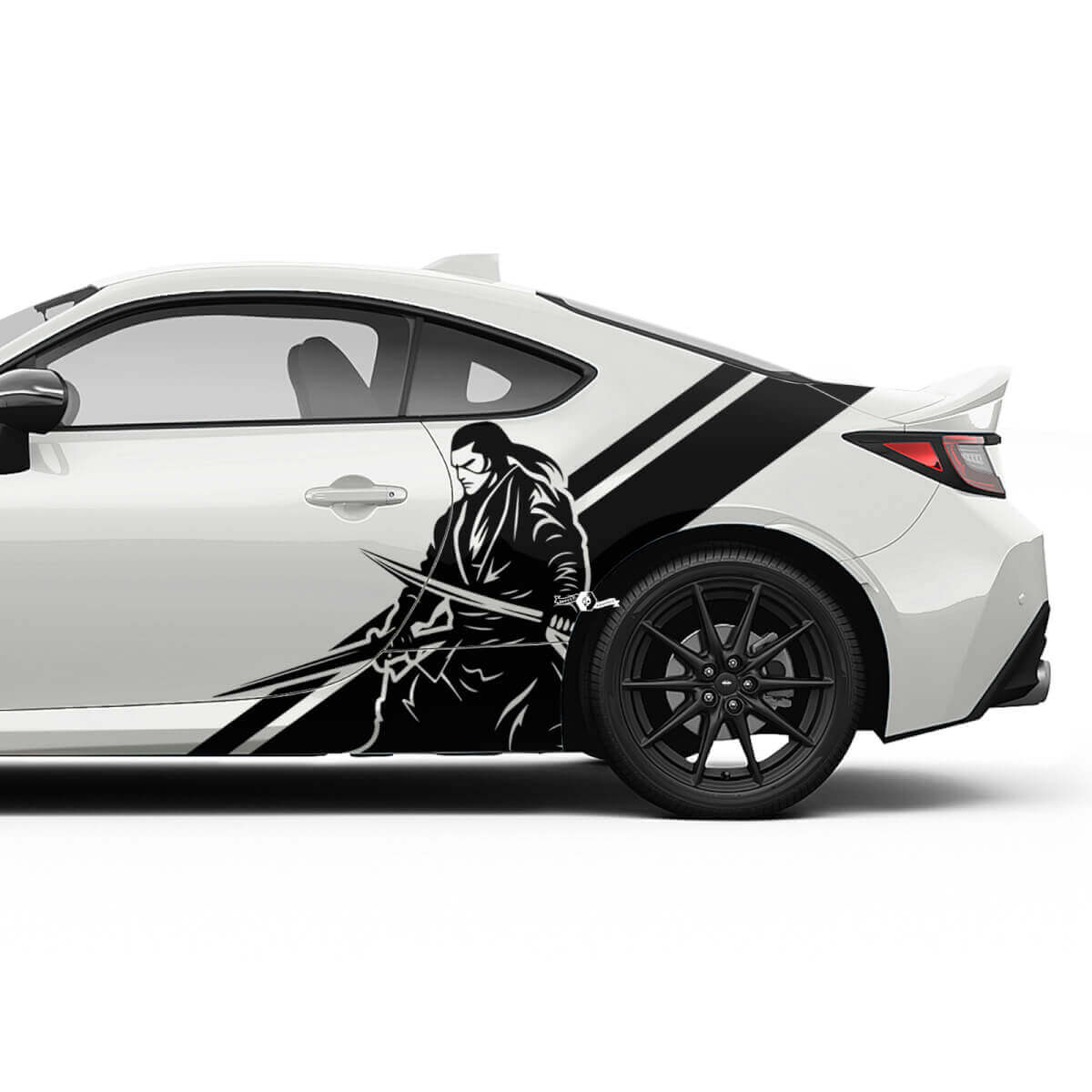 Kit de calcomanías de vinilo de franjas laterales Japan Samurai para Toyota GR86 y Supra