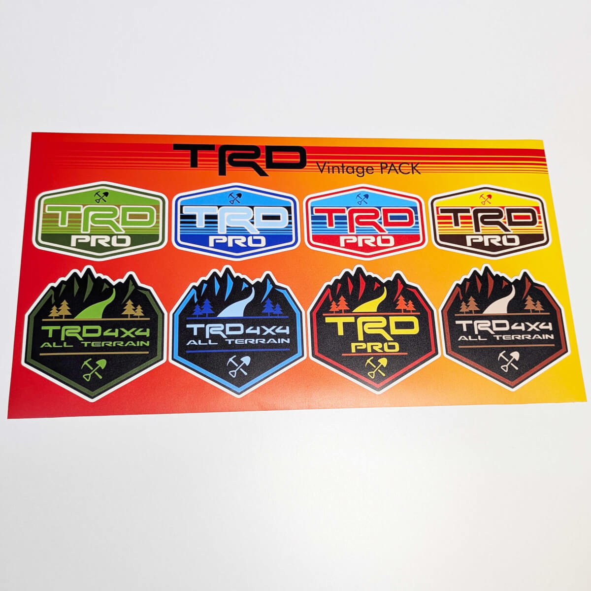 TRD Heritage Retro Vintage estilo antiguo paquete de pegatinas gráficos de calcomanías
