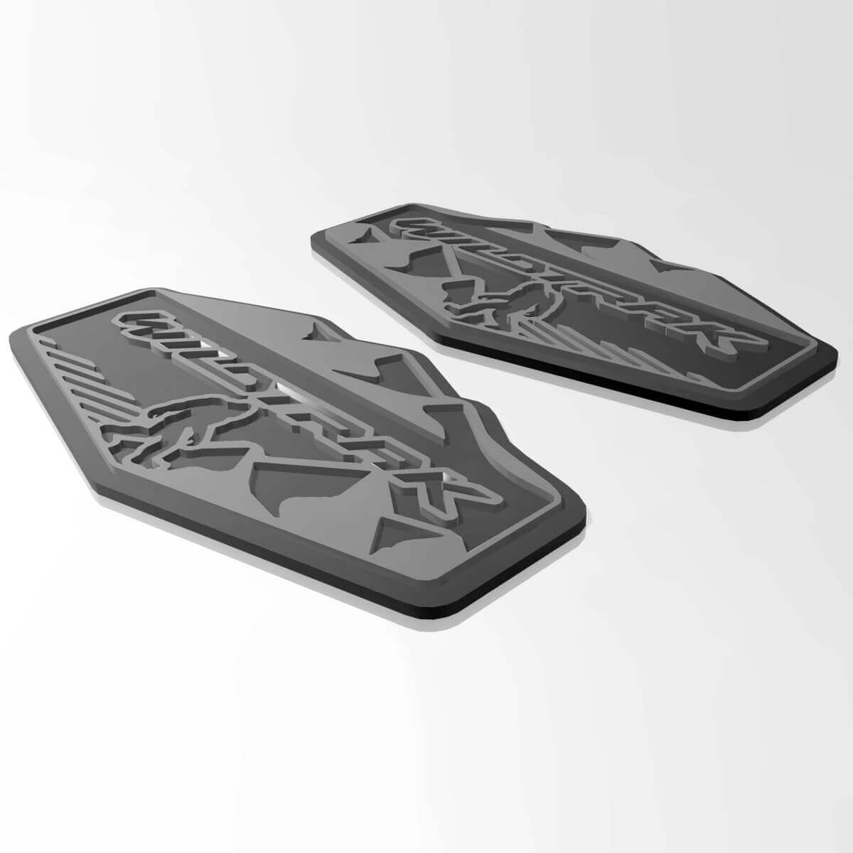 Insignias de guardabarros Bronco Wildtrak Bigfoot Yeti Sasquatch, emblema para portón trasero, insignia 3D
