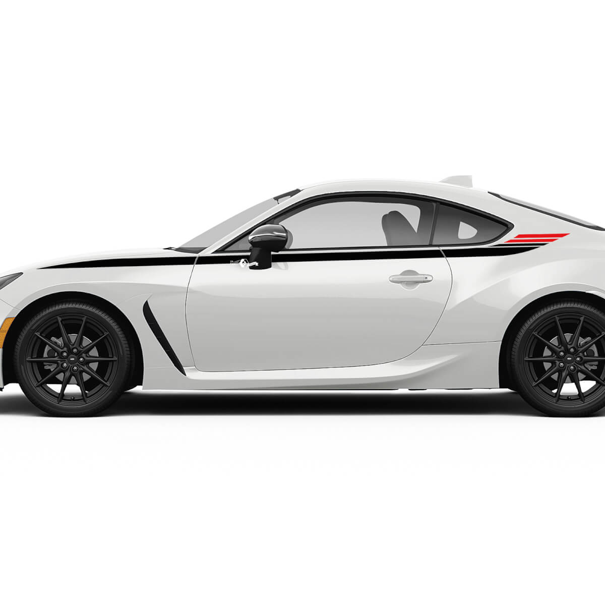 Calcomanías gráficas de rayas de carreras con acento lateral para Toyota JR86
