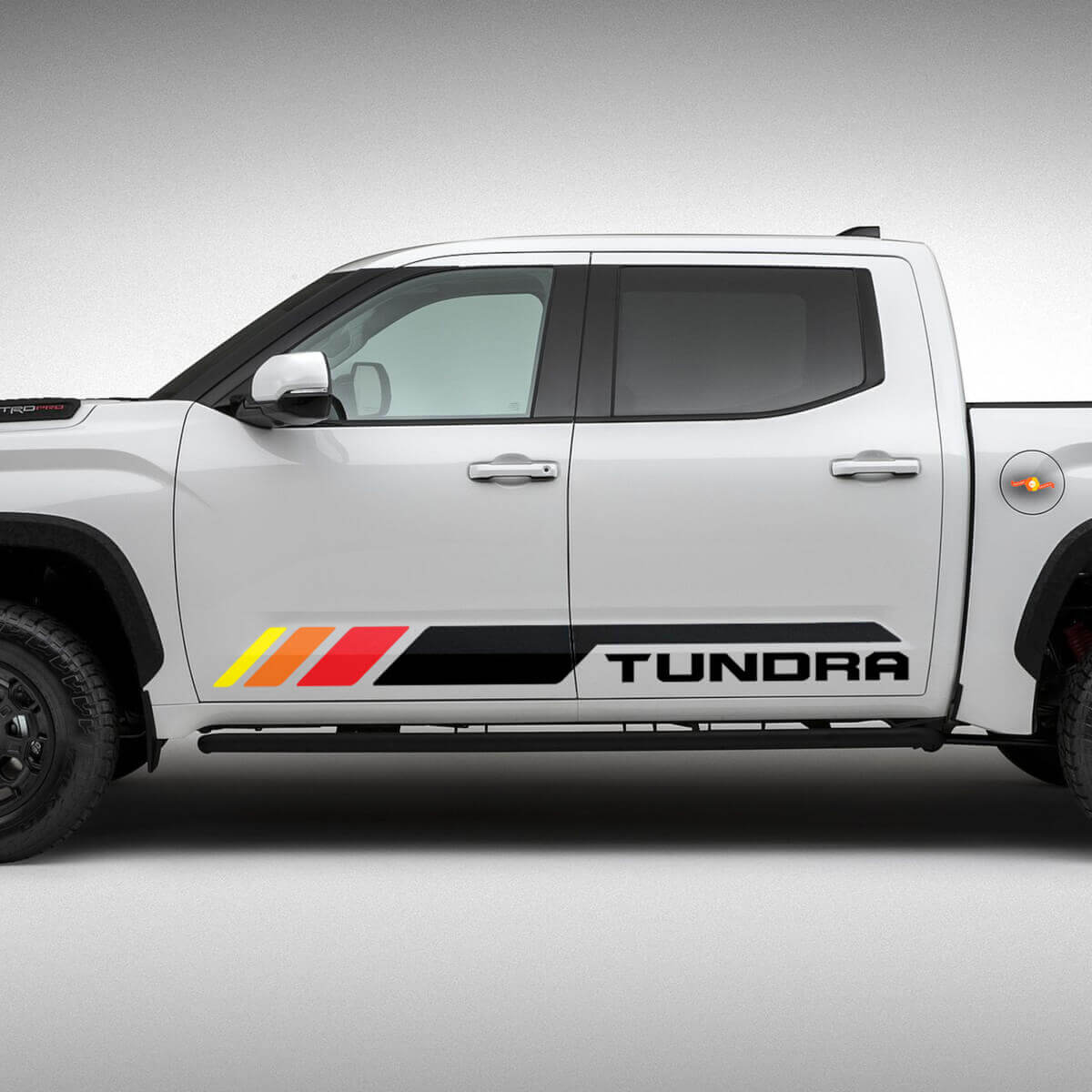 Kit de Pegatinas en Vinilo de Franjas Laterales Heritage para Toyota Tundra