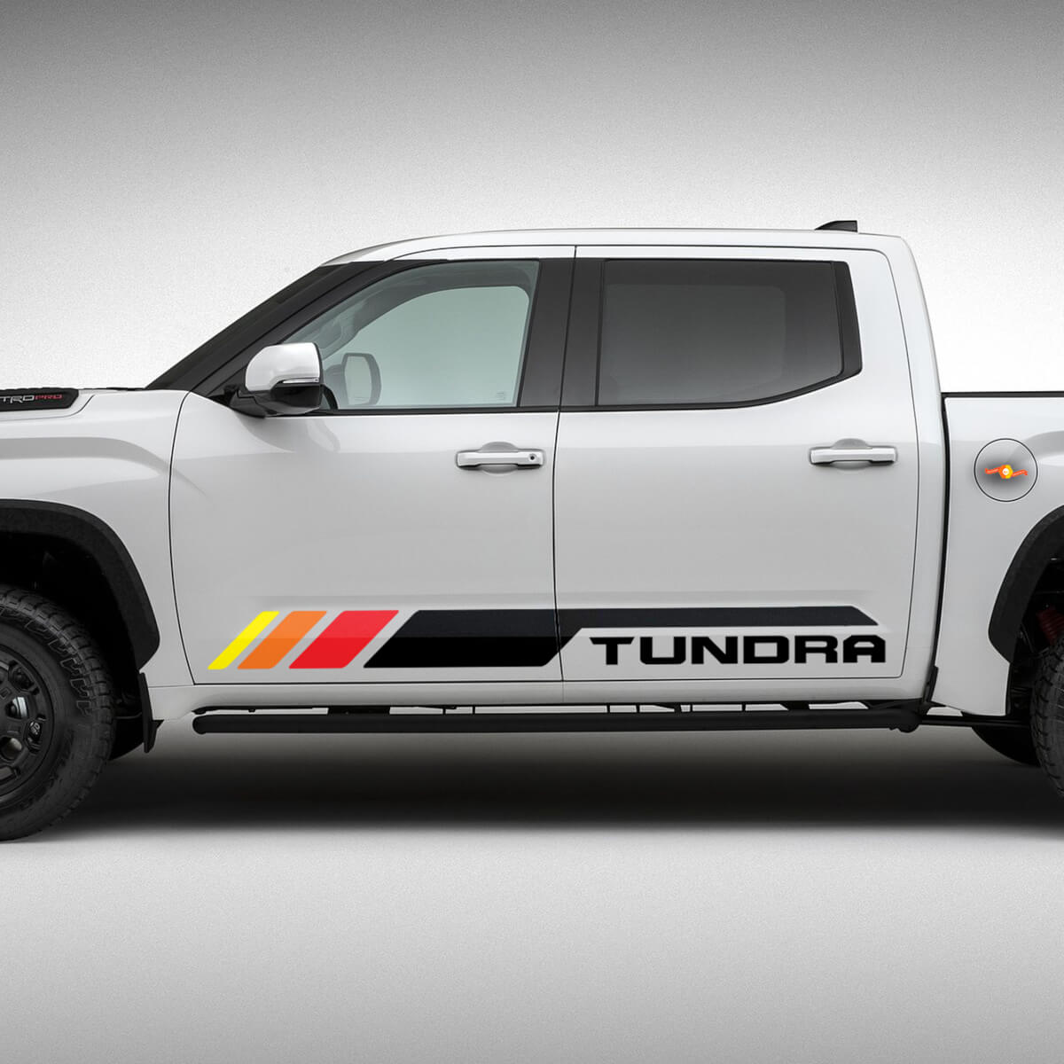 Toyota Tundra Rocker Panel Heritage Vintage estilo antiguo vista clásica rayas pegatinas de vinilo calcomanía
