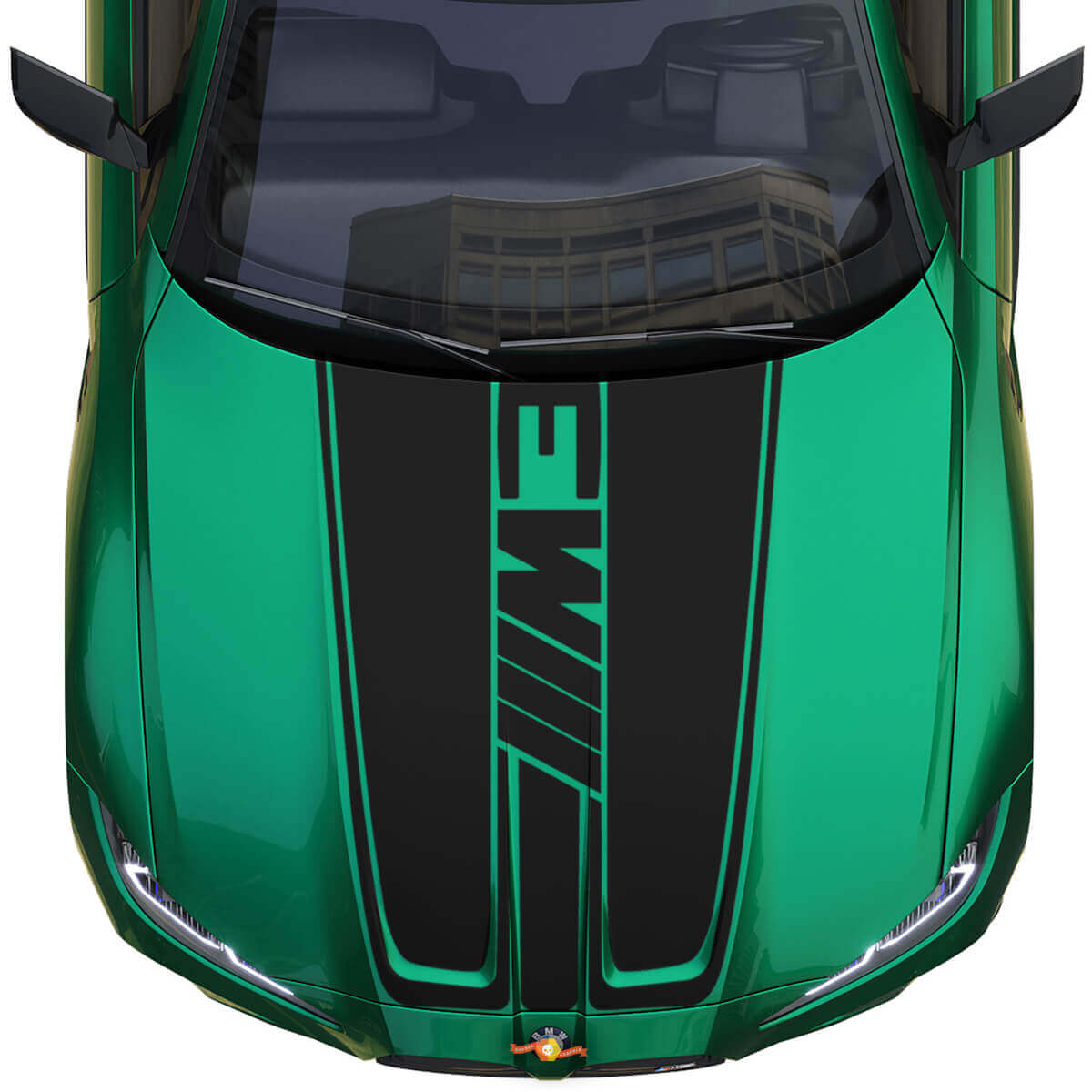 Capó BMW M4 M3 G80 G82 G83 Capó de rendimiento M Logo Vinilo Calcomanía Pegatina
