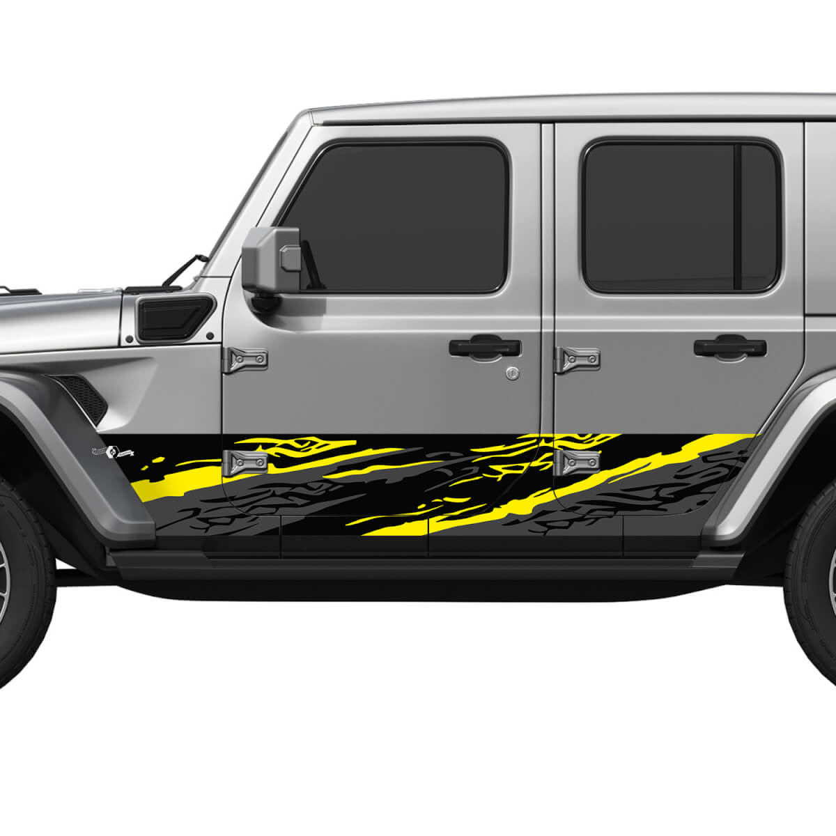 Puertas laterales de camuflaje puertas laterales de vinilo pegatina jeep wrangler
