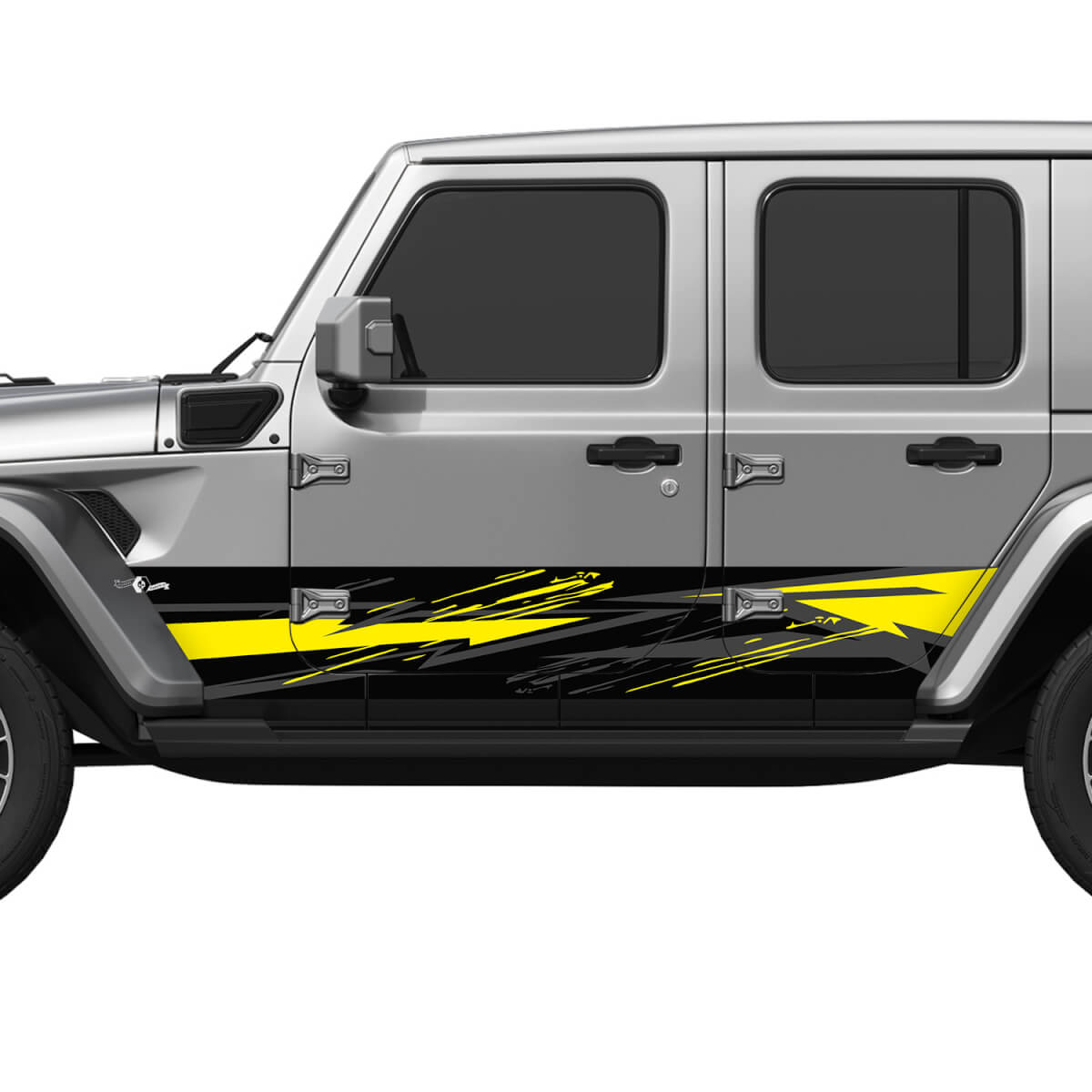 Puertas laterales de camuflaje puertas laterales de vinilo pegatina ajustada jeep wrangler 3
