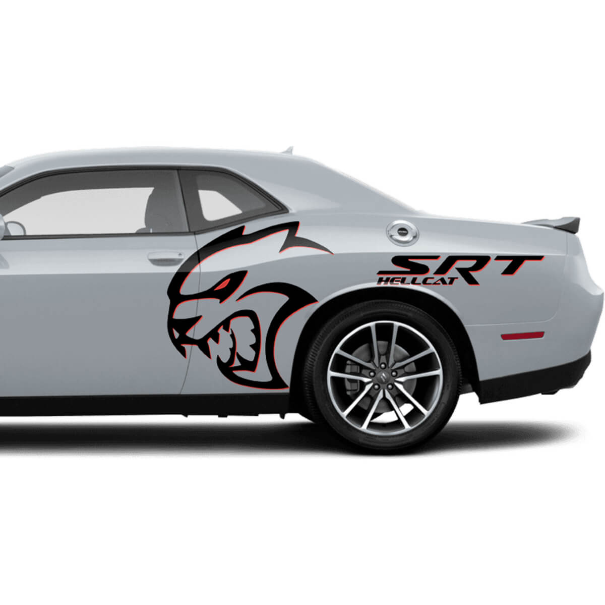 Dos colores Hellcat Red Eye Super Stock Side calcomanías para Dodge Challenger Redeye o Charger

