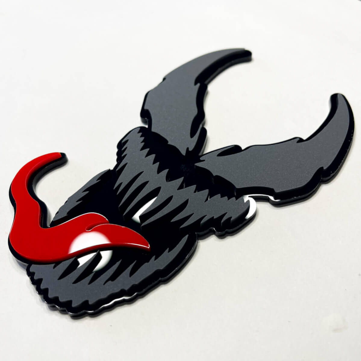Emblema 3D personalizado estilo Venom para guardabarros, portón trasero o parrilla