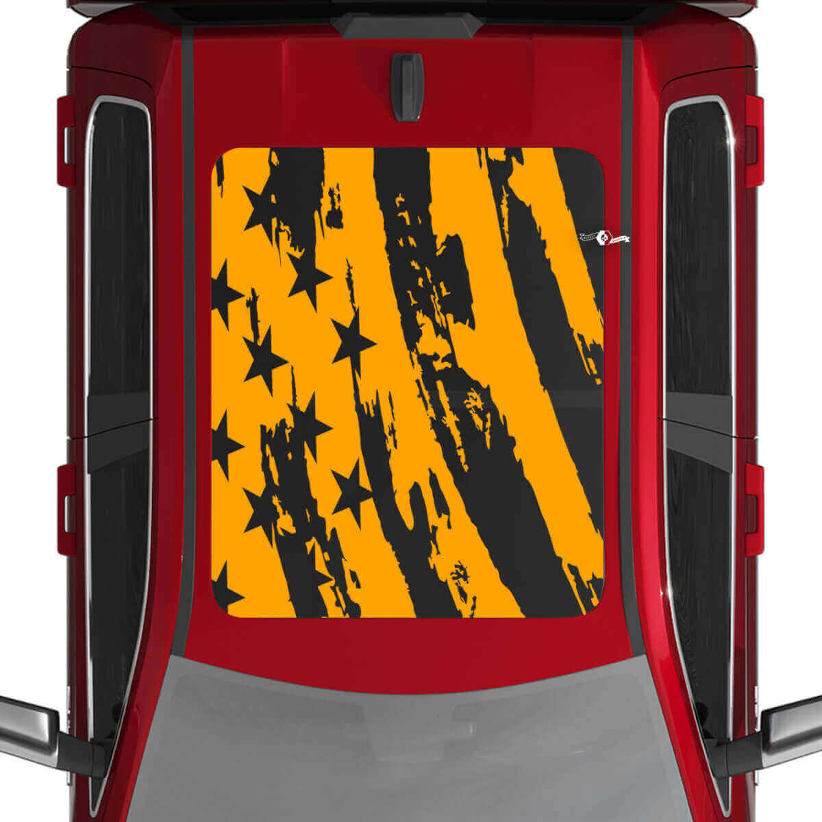 Calcomanías de vinilo para techo con bandera americana de EE.UU. desgastada para Dodge RAM 1500 TUNGSTEN