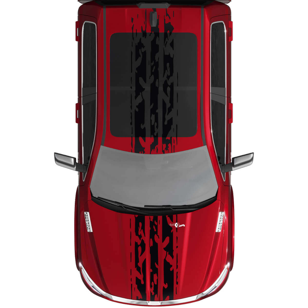 Pegatizas de calcomanías de vinilo de rally de rally para Dodge Ram 1500 Tungsten
