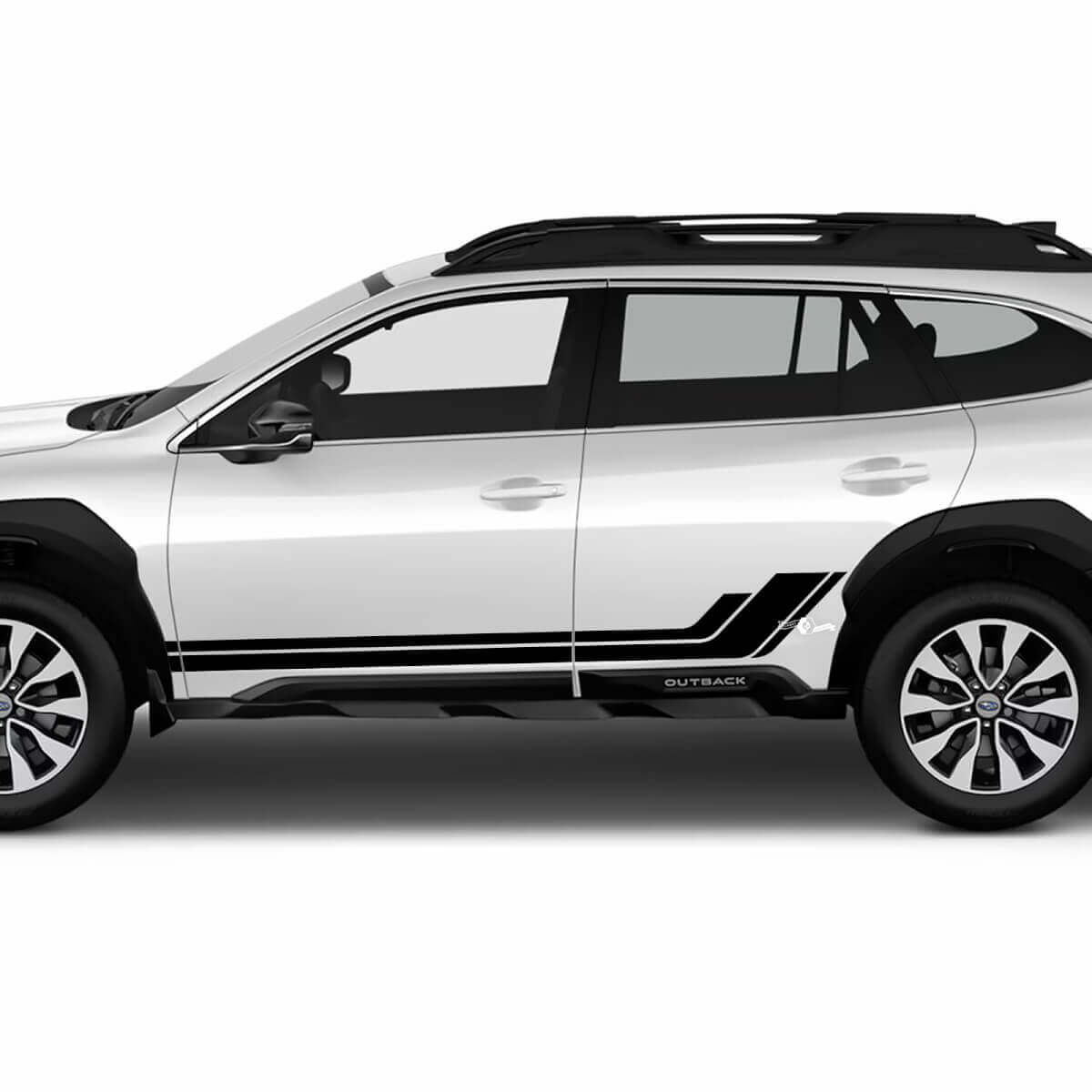 Gráfico de calcomanía de pegatinas de vinilo de panel de balancín para Suba Outback
