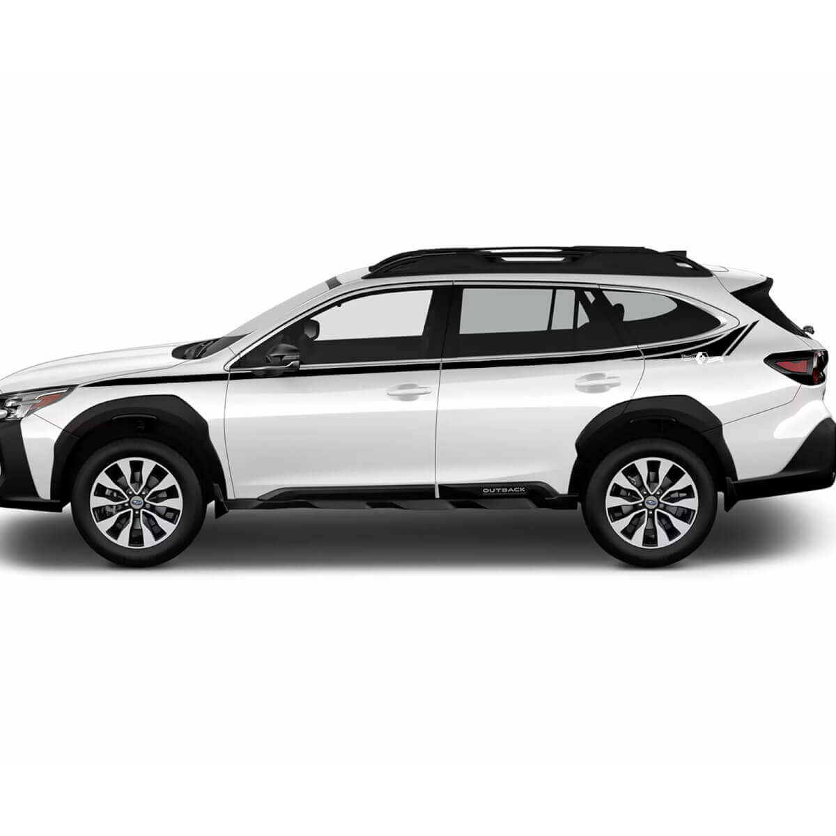 Kit de vinilo con línea decorativa superior para la puerta lateral del Subaru Outback