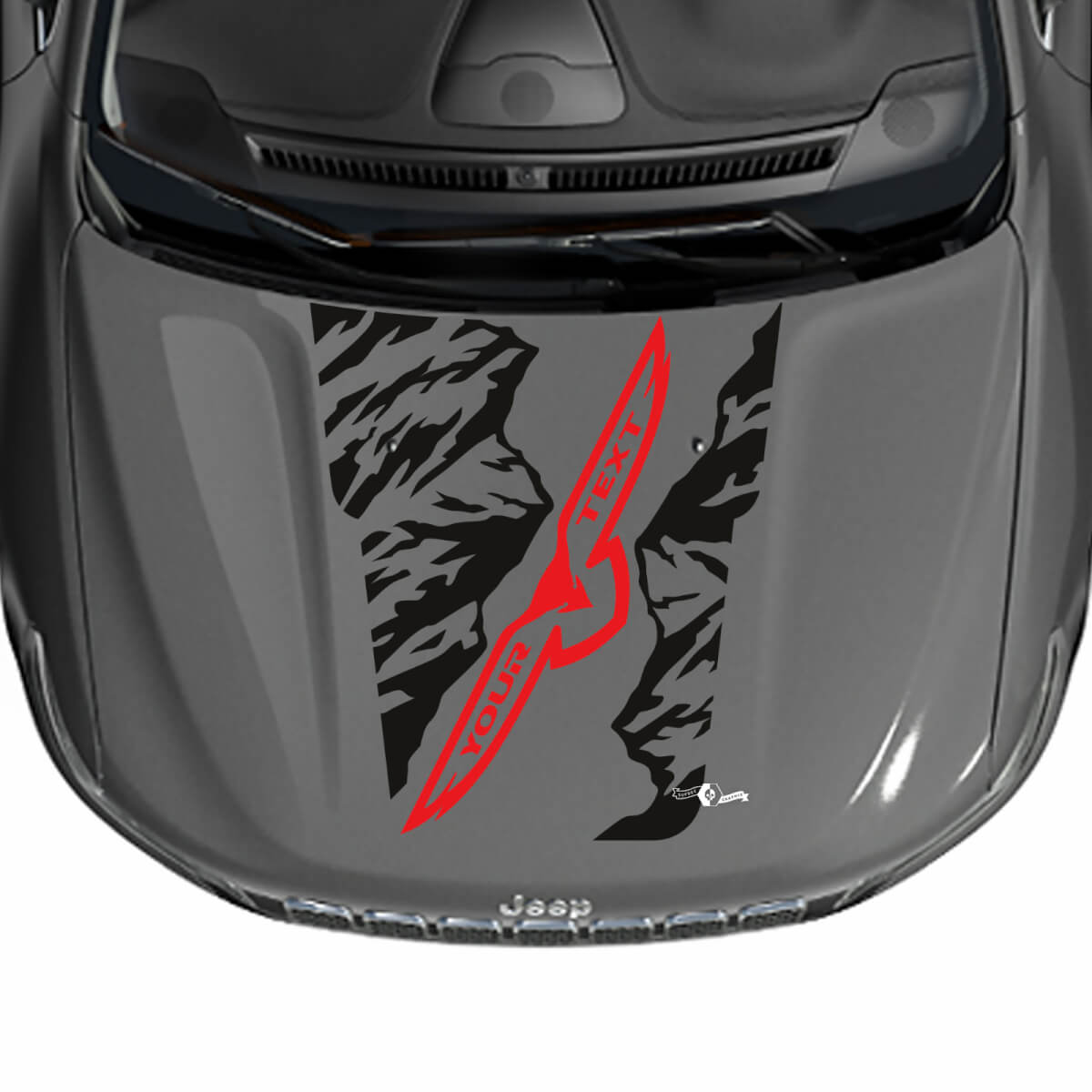 Calcomanía vinilo para capó gráfico Águila de Montañas para Jeep Cherokee Trailhawk