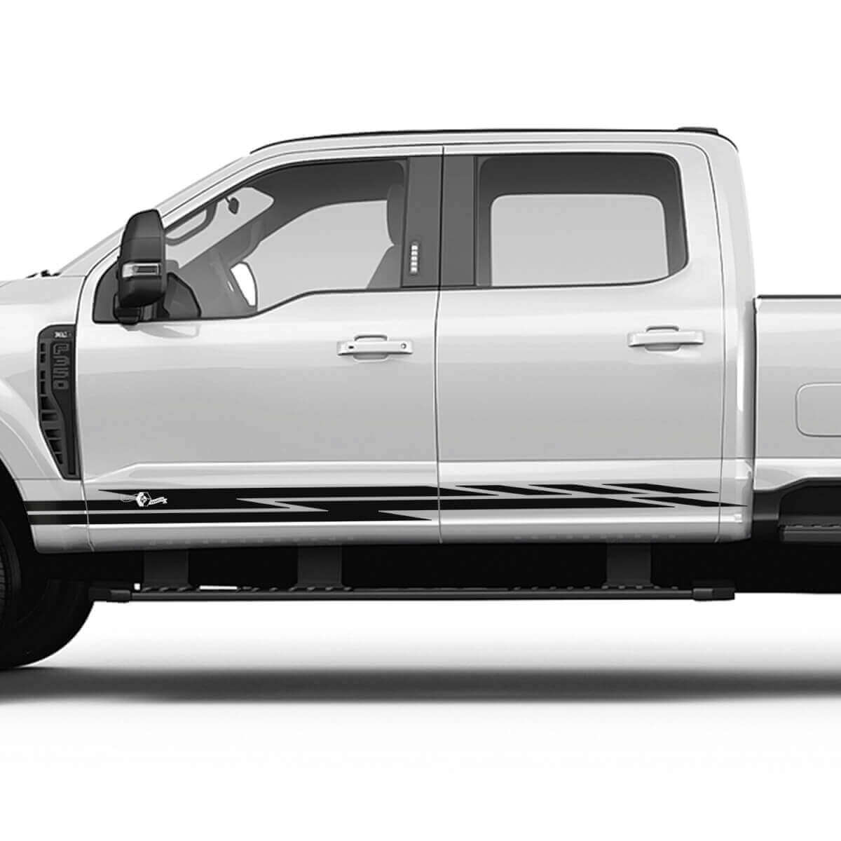 Calcomanías de Vinilo para Paneles Laterales, Etiquetas Flash, Gráficos para Musclecar truck F-250 F-350