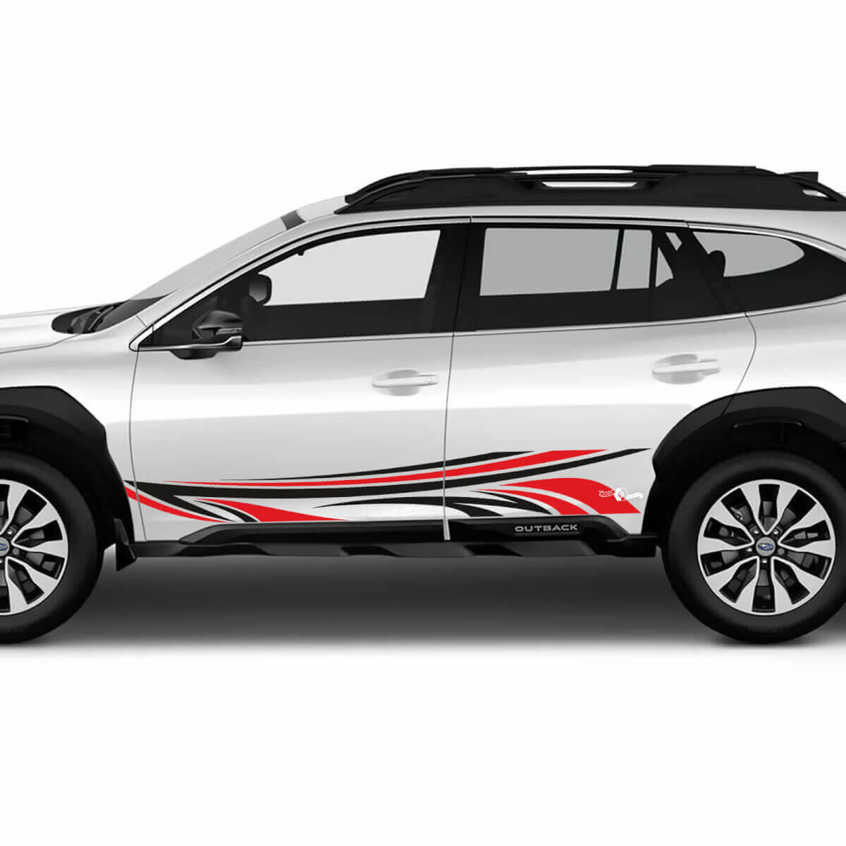 Kit de pegatinas de vinilo de rayas de puertas estilo tribal para Subaru Outback