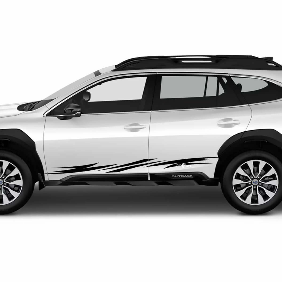 Decal de vinilo de rayas laterales - Attacas gráficas deportivas Fit Suba Outback
