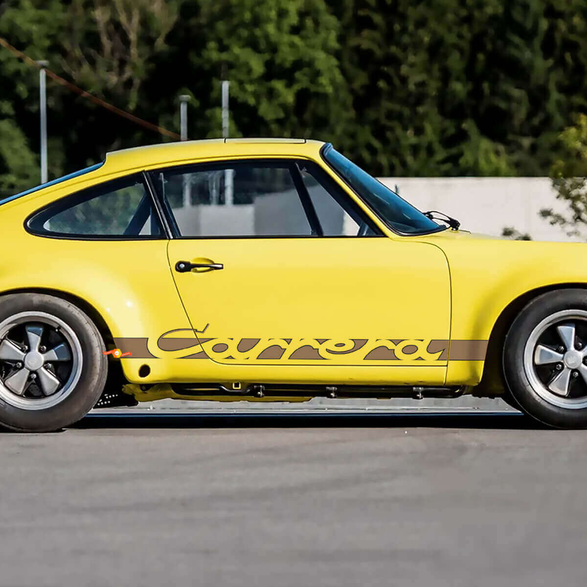 Kit de calcomanías de contorno de franja lateral Carrera para Porsche 911