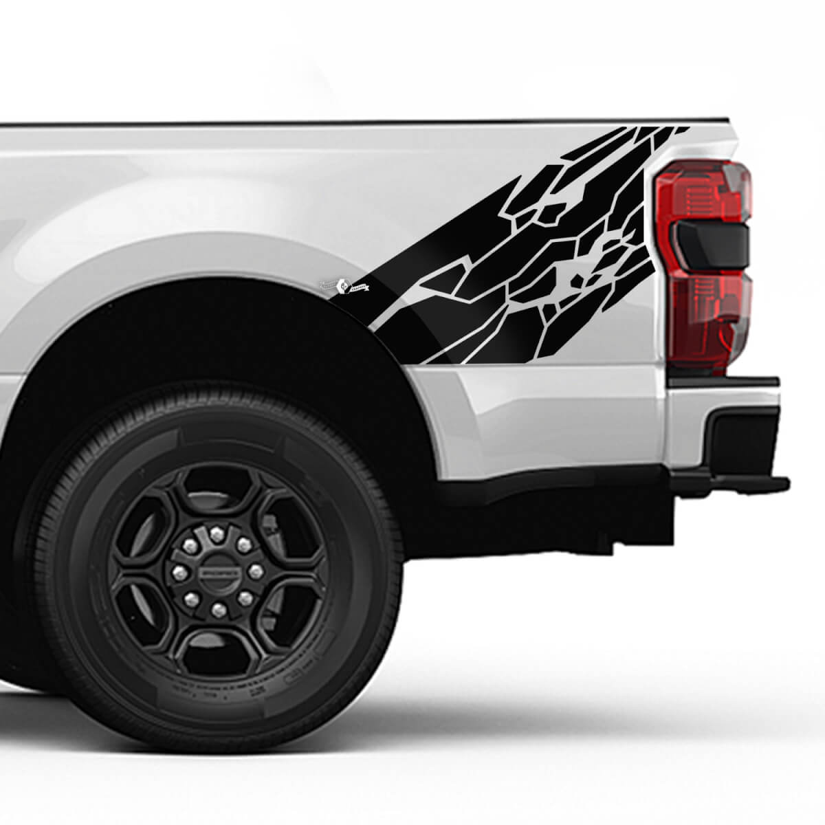 Ford F150 F250 F350 Kit de calcomanía de estilo de piel de grunge Splash - Gráficos laterales de pegatinas de vinilo en la cabecera
