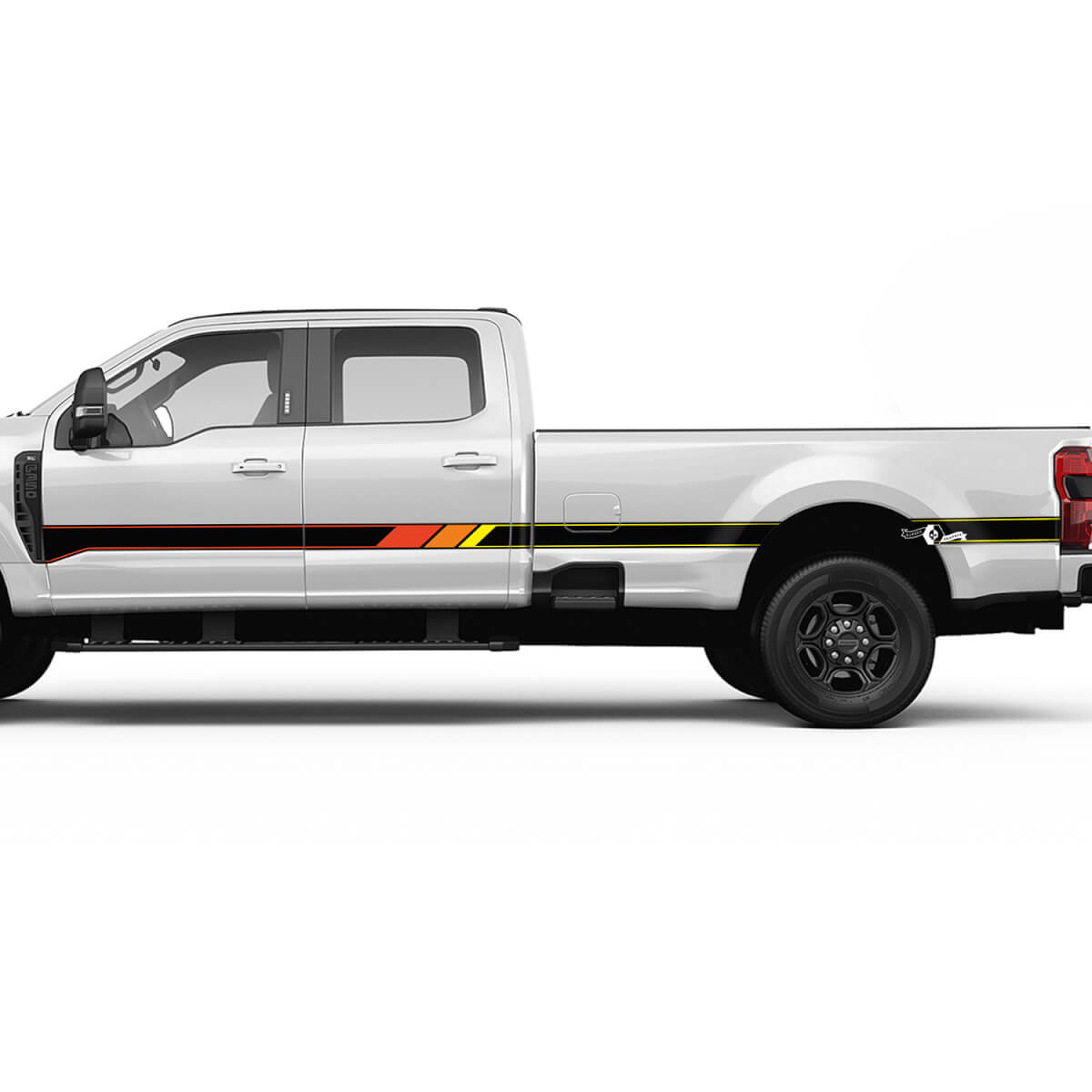 Kit de calcomanías de rayas lateral retro F350 gráficos de pegatinas de vinilo para camiones Ford
