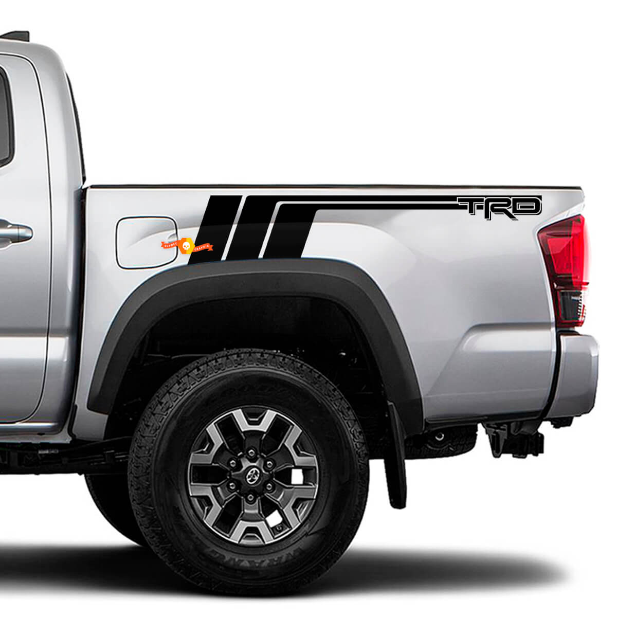 Striegas laterales traseras TRD Pegatina de calcomanía de vinilo para Toyota Tacoma
