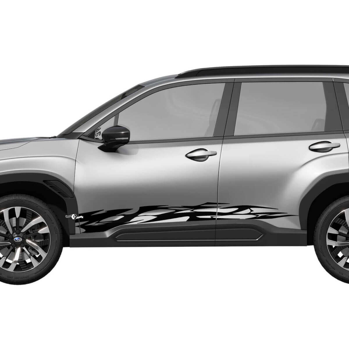 Decal de vinilo de paneles de panel de balancín. - Pegatina gráfica Universal Fit Suba Forester
