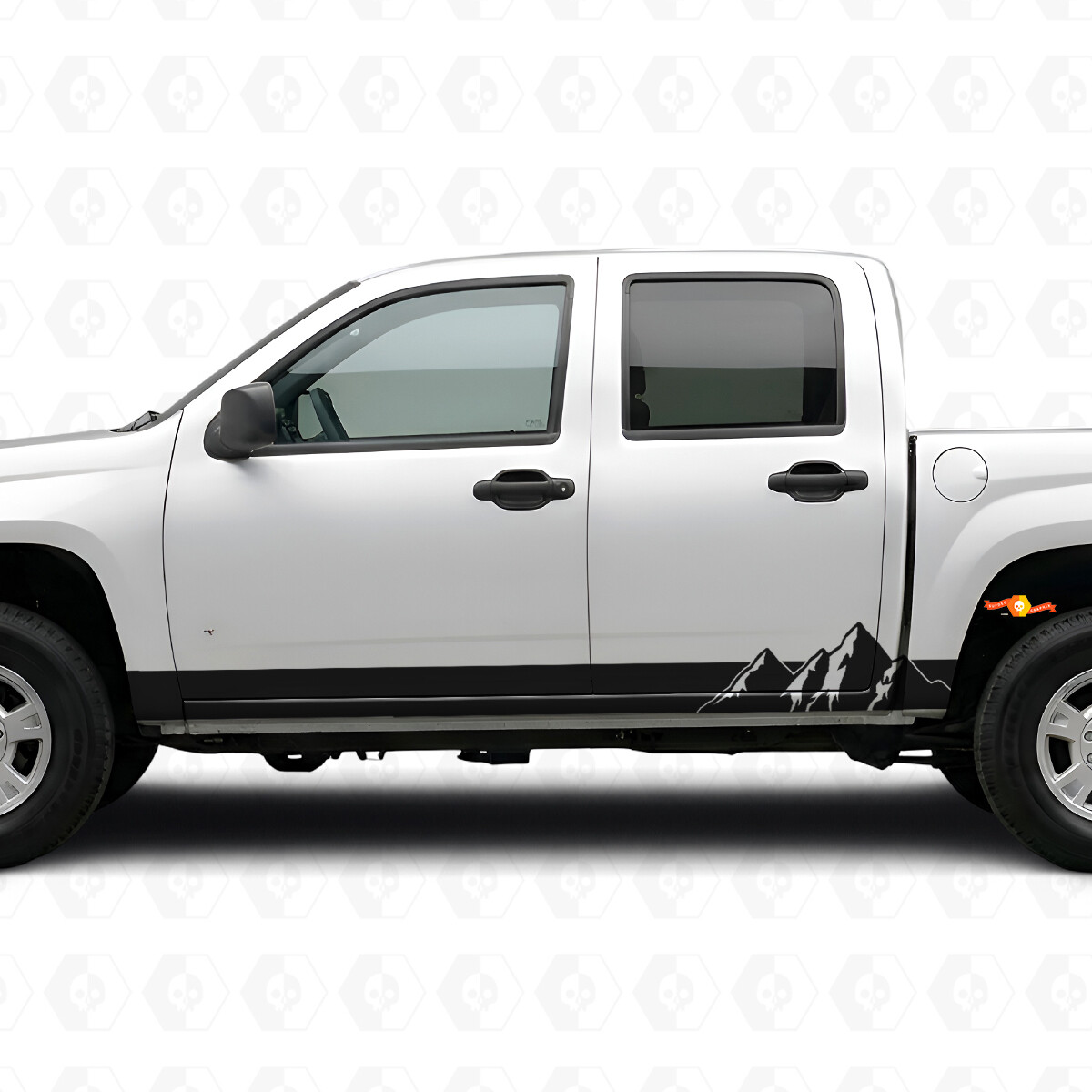 Tiras de vinilo para puertas y paneles laterales Alpine Ridge para Chevrolet Colorado 1ª generación 2004-2012