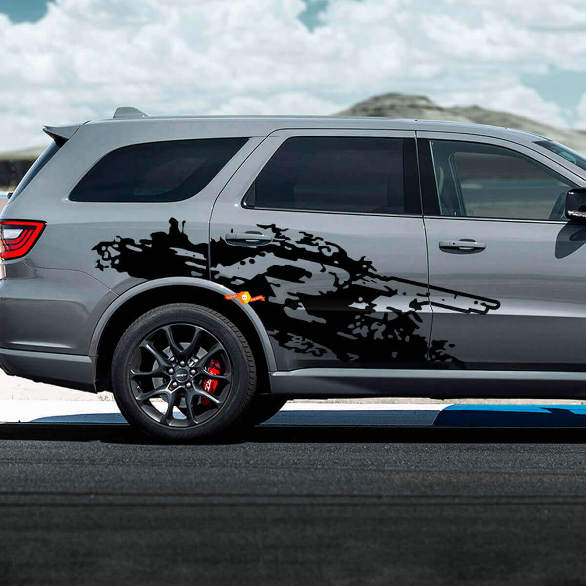 Kit de vinilo lateral para salpicaduras de barro R/T para Dodge Durango