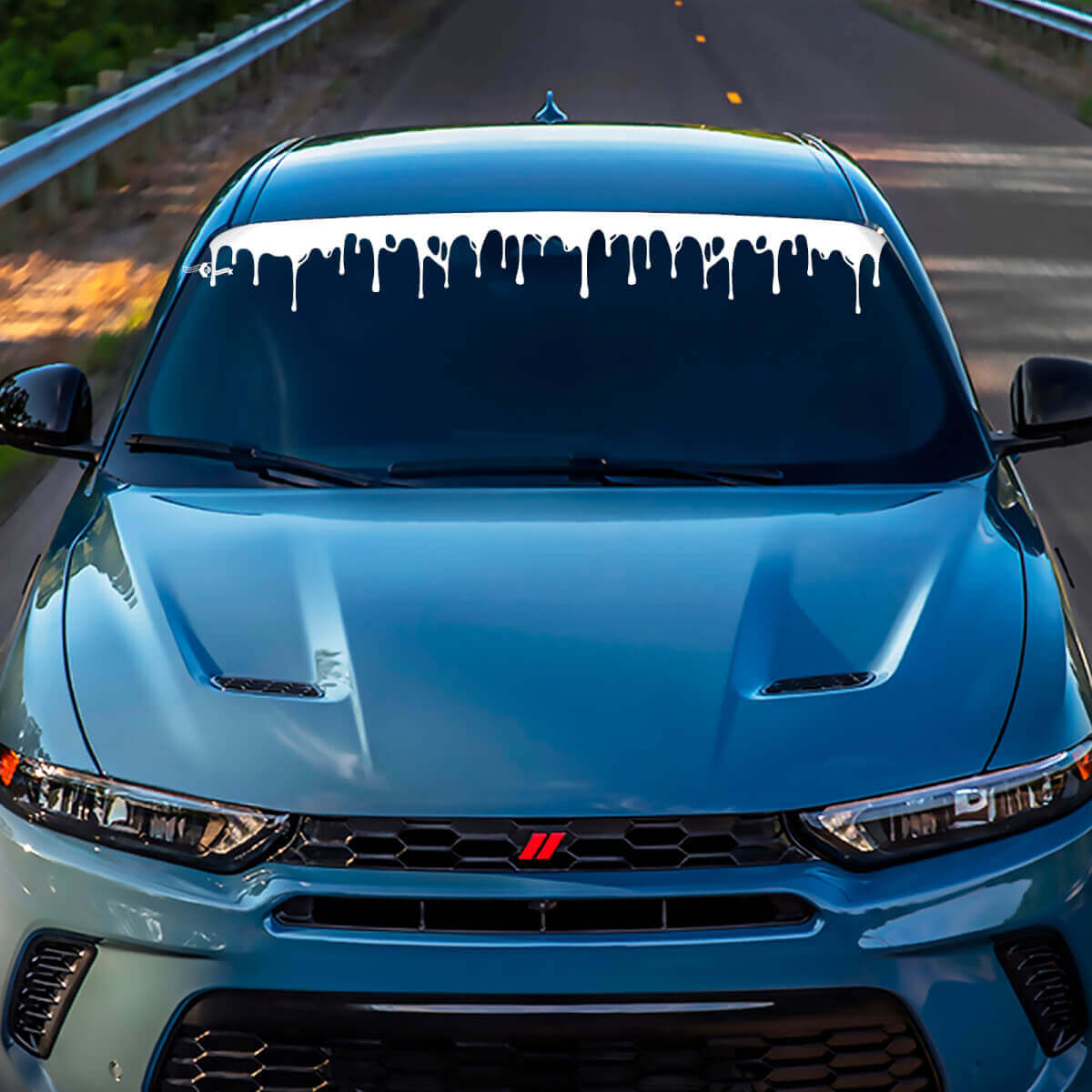 Peganado de calcomanía de banner de rayas de hornet con hash: gráficos de vinilo personalizados para esquivar Hornet
