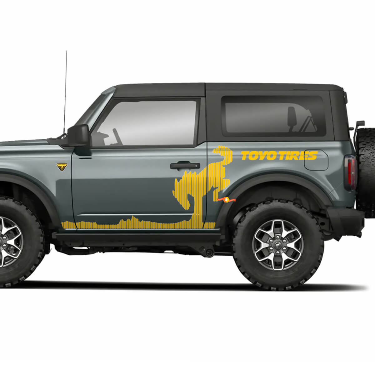 Bronco Badlands Hood and Side Decal Vinyl Sticker Stripe para Ford Bronco
