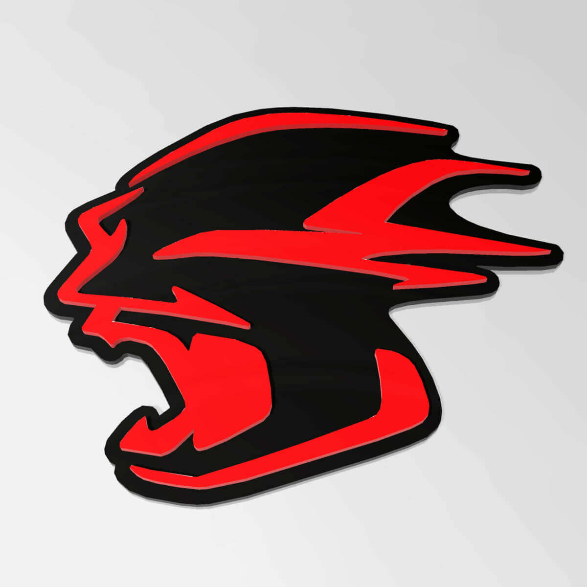 Banshee personalizado 3D insignia de insignia Fender Emblema Emblema de rejilla delantera Fit Dodge Charger Daytona Srt
