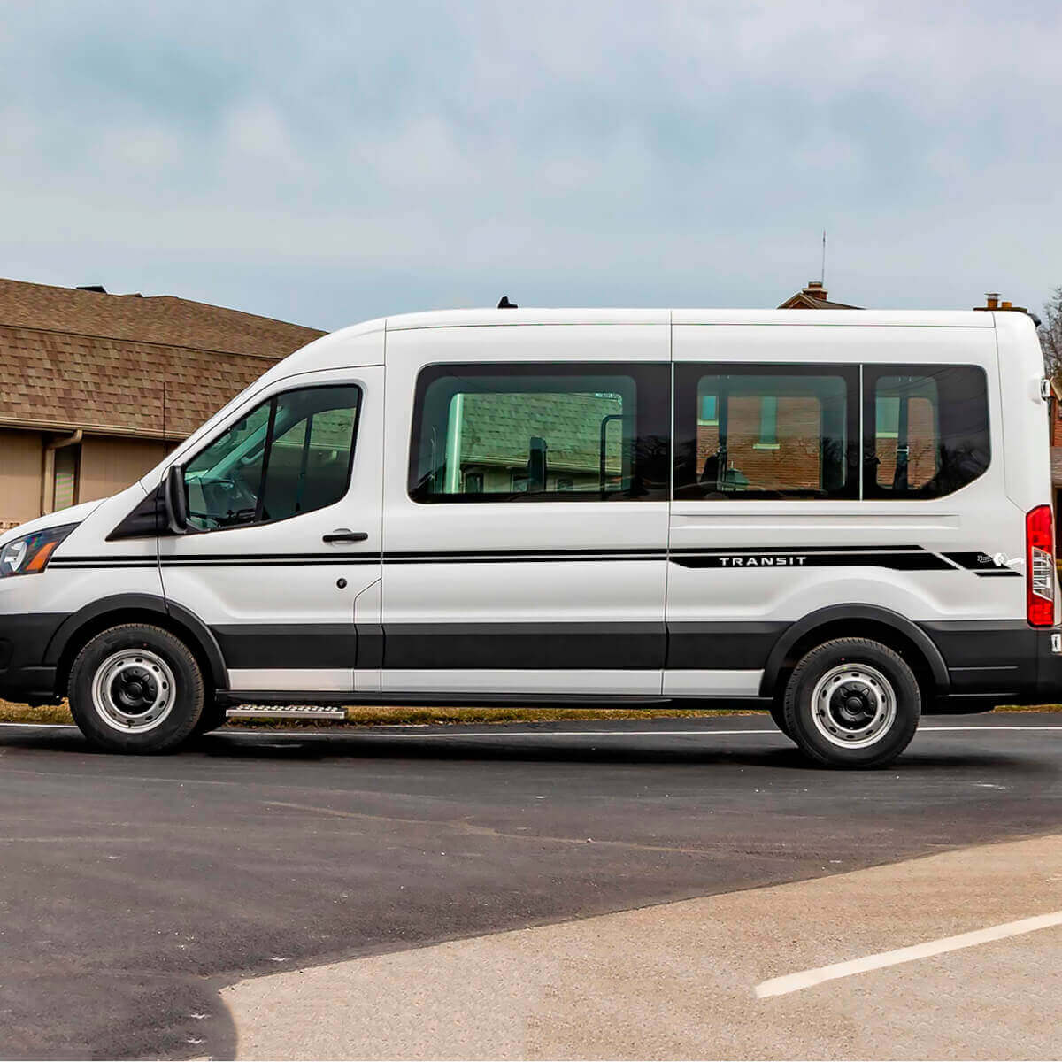 Calcomanías de Vinilo de Líneas Laterales de Carta Transit 3 para Musclecar Transit