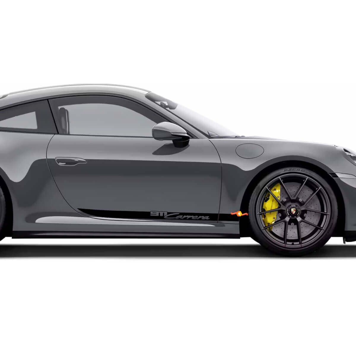Kit de Vinilos de Franjas Laterales con Letra 911 Carrera para Porsche 911