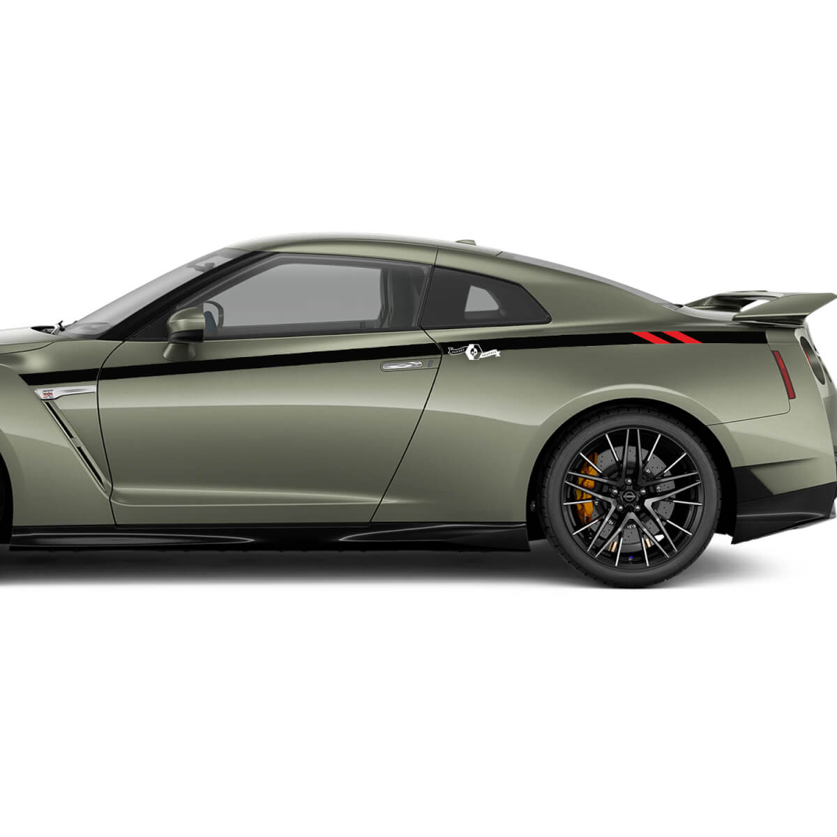 Kit de calcomanía de rayas de carreras para puertas para Nissan GT-R
