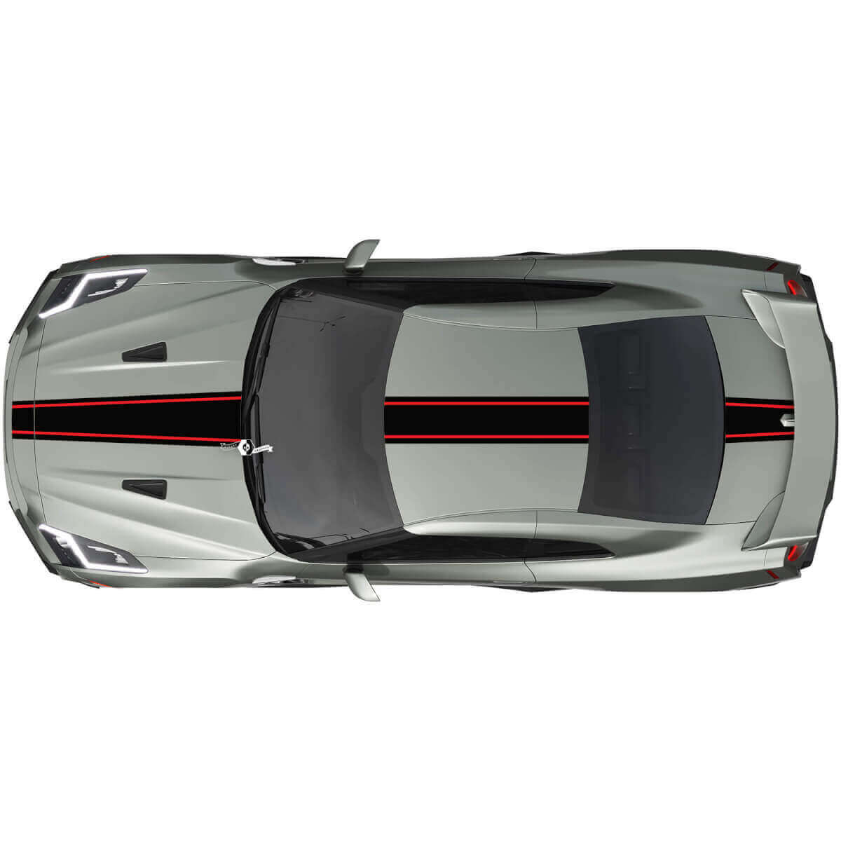 Kit de Calcomanías de Rayas de Carreras de Cuerpo Completo 3 para Nissan GT-R