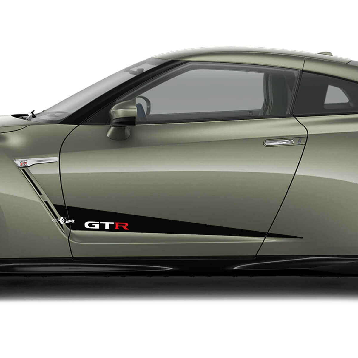 Vinilo Adhesivo Lateral con Franja Geométrica GT-R para Nissan GT-R