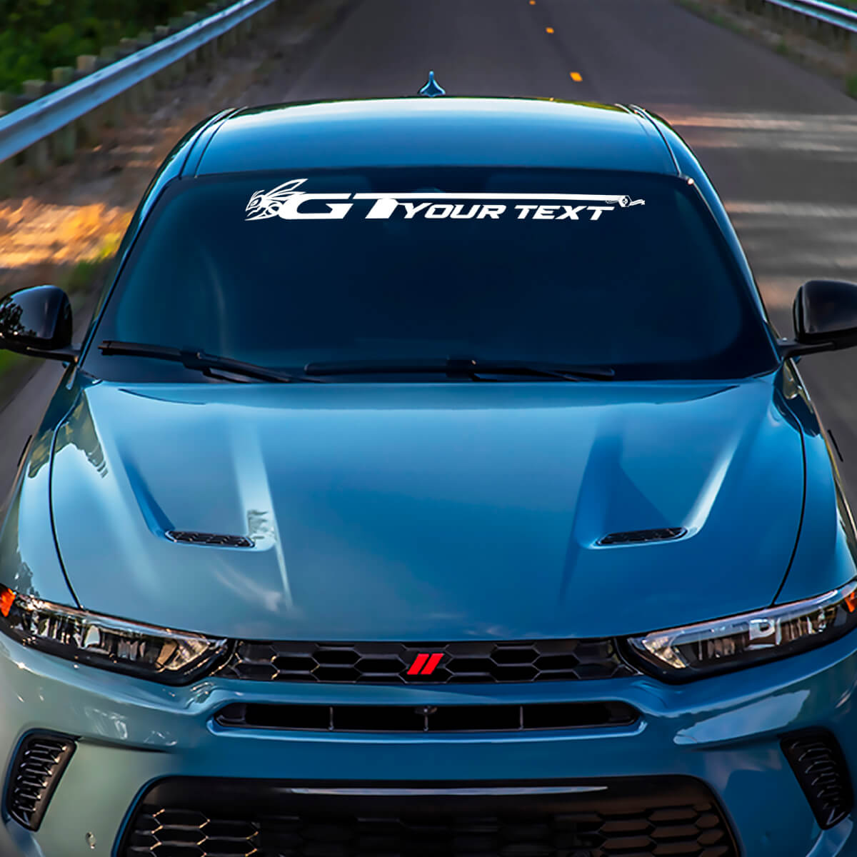 Vinilo Personalizado para Parabrisas Estilo GT para Dodge Hornet