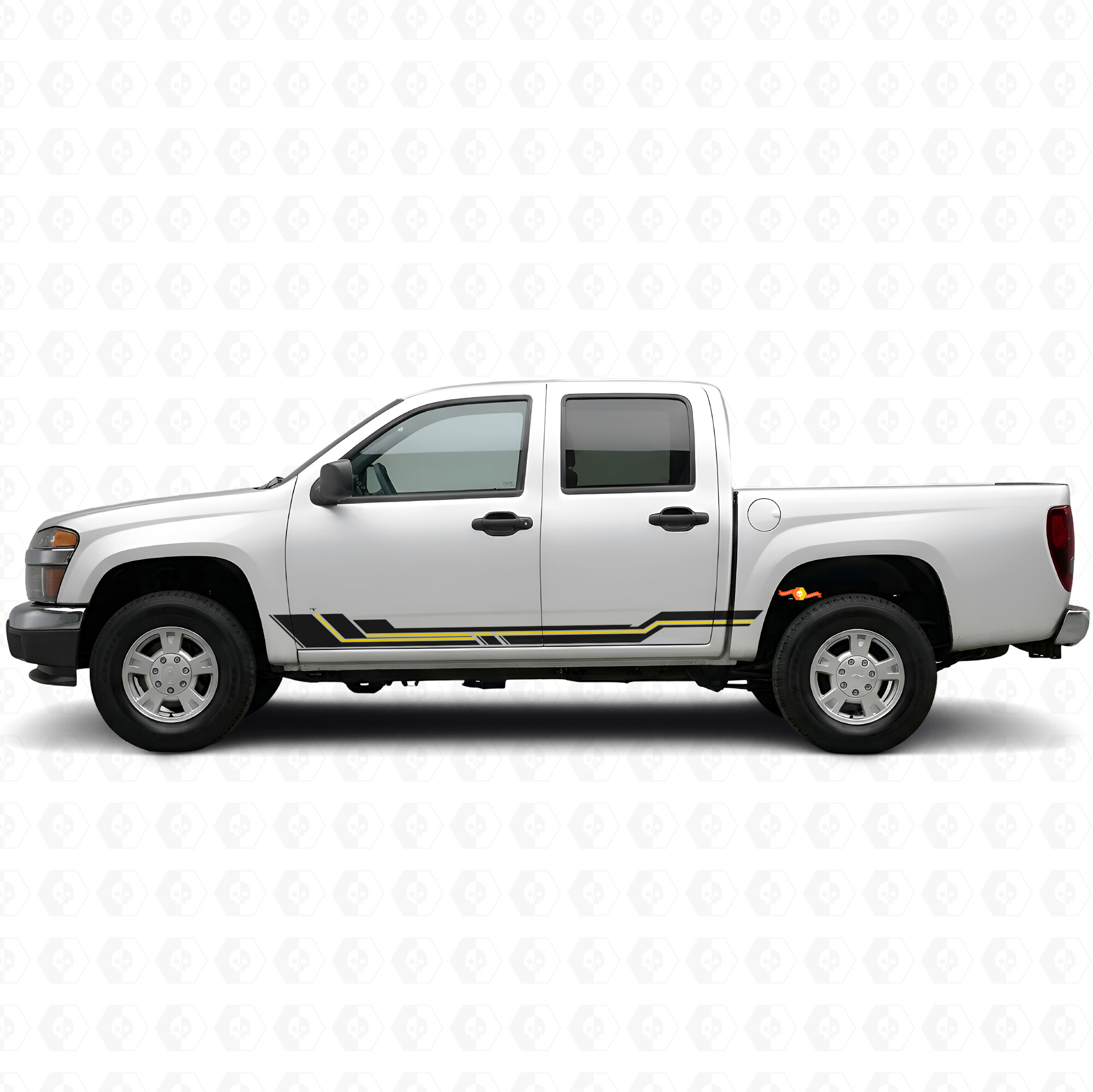 Líneas de vinilo paralelas para puertas y paneles laterales para Chevrolet Colorado 1.ª generación 2004-2012