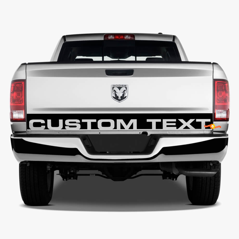 Calcomanía de vinilo personalizada para la franja del portón trasero para Dodge Ram 1500 Power Wagon