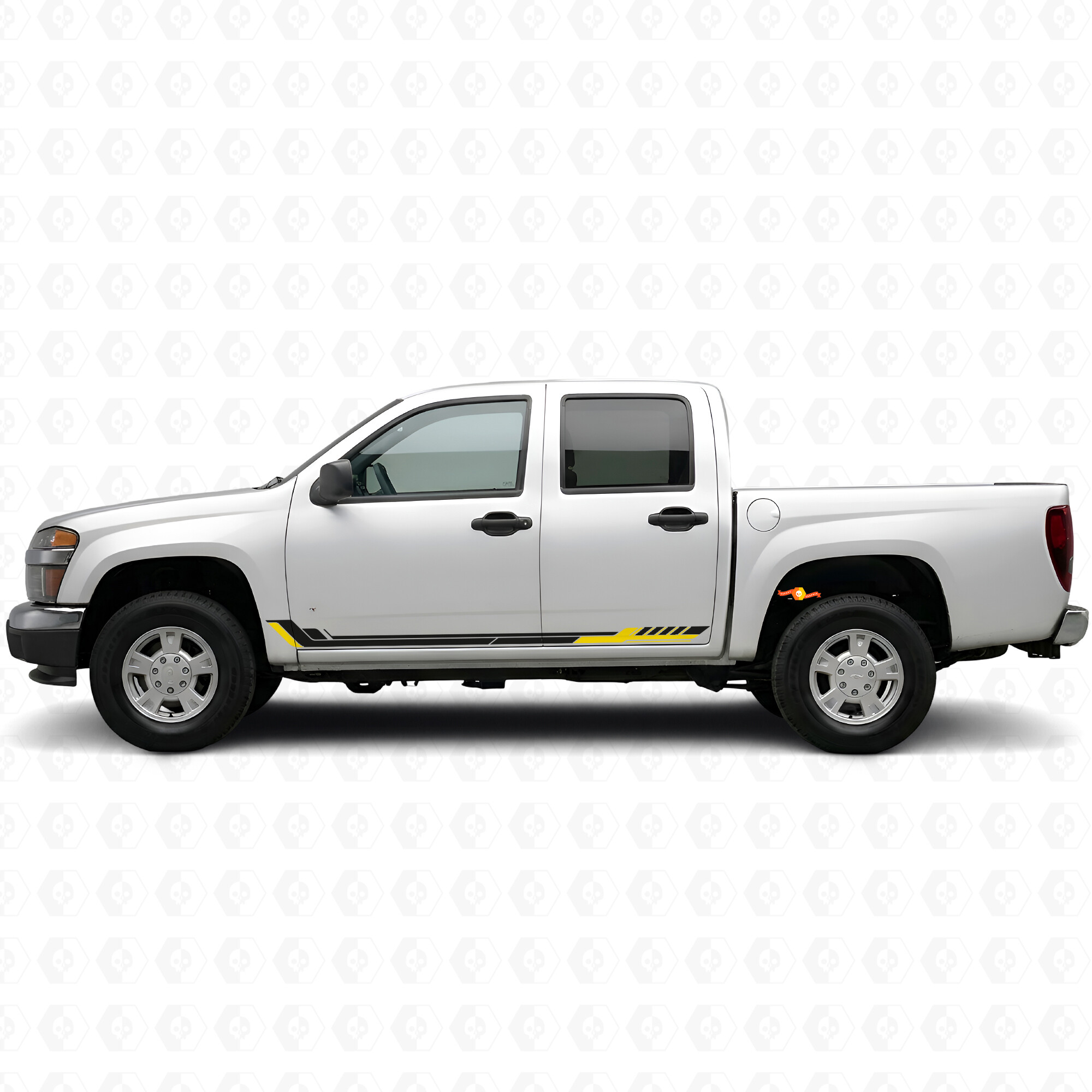 Franjas de vinilo para puertas y paneles laterales Racing Line para Chevrolet Colorado 1.ª generación 2004-2012