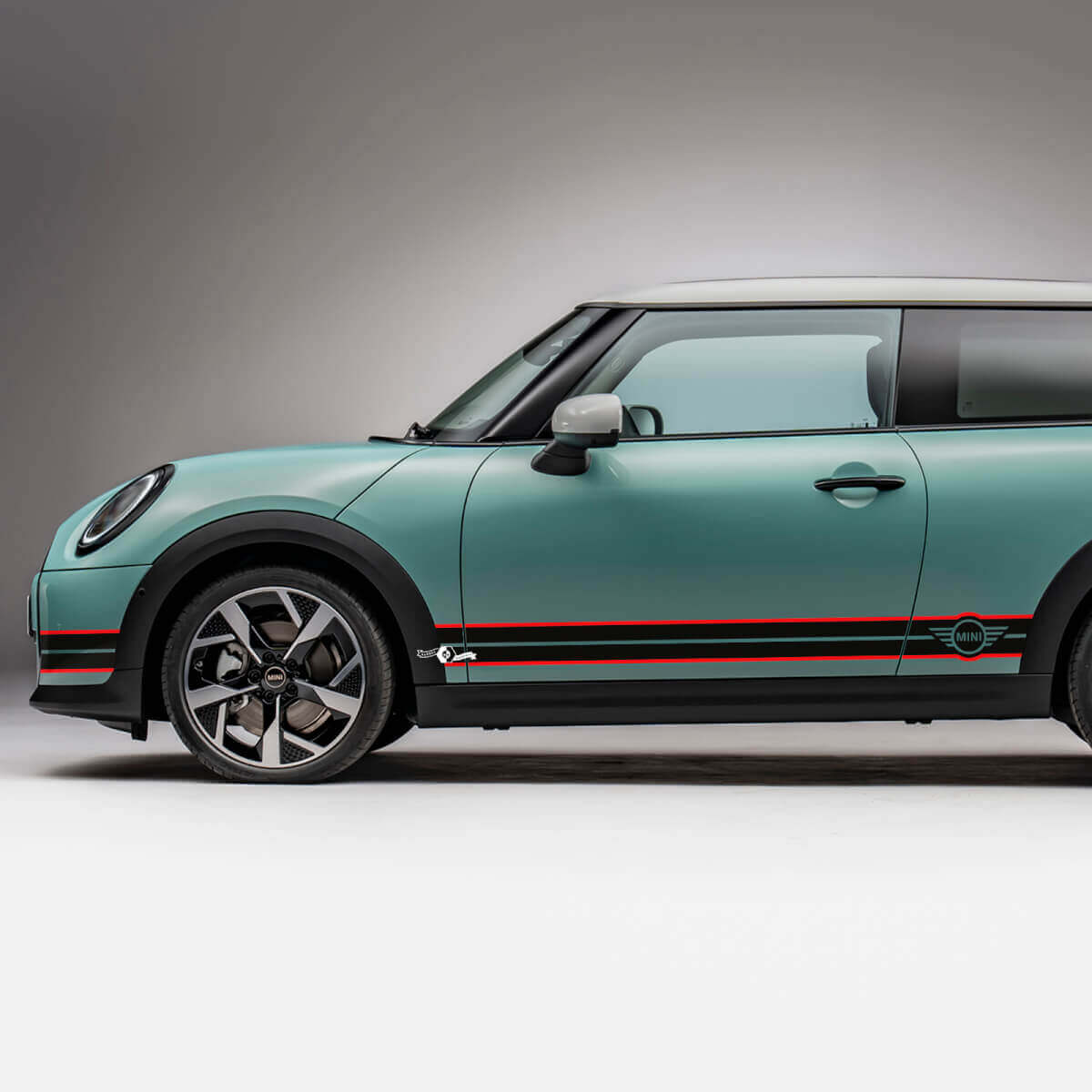 Calcomanía de gráficos de franjas laterales para Mini Cooper S