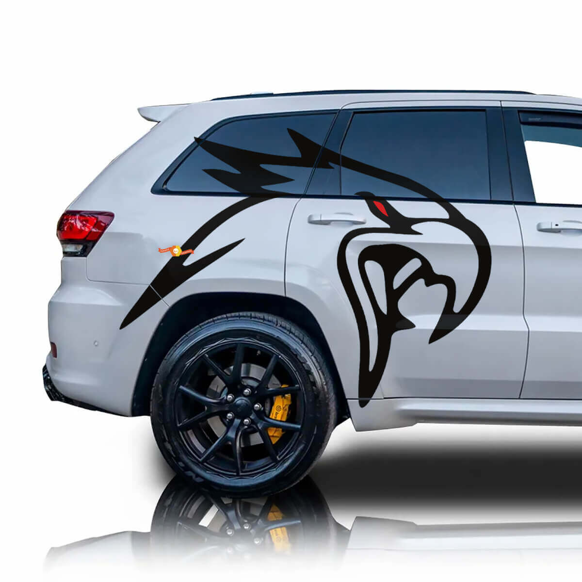 Calcomanía de vinilo lateral de águila para Jeep Grand Cherokee Track Hawk
