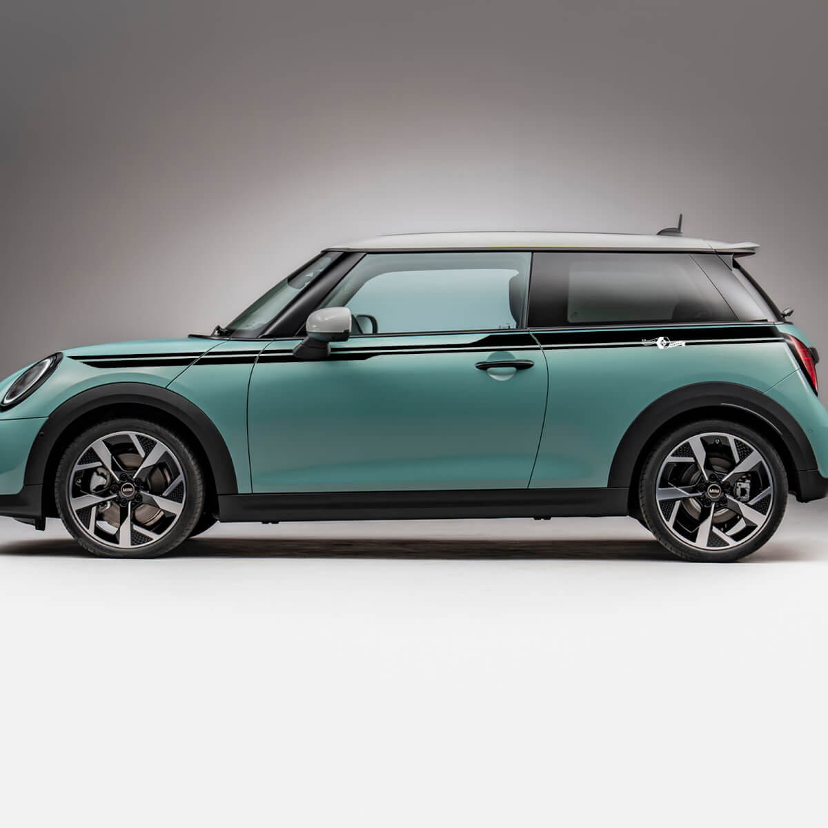 Decal de gráficos de acentos de carreras laterales para Mini Cooper S
