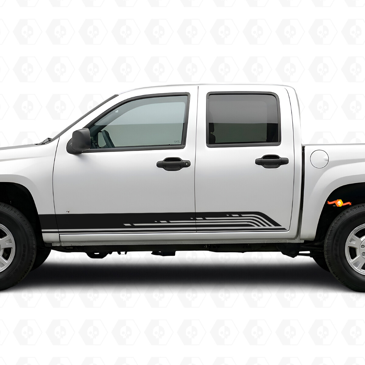 Vinilos en Contorno Paralelo para Puertas y Paneles Laterales para Chevrolet Colorado 1ª Generación 2004-2012