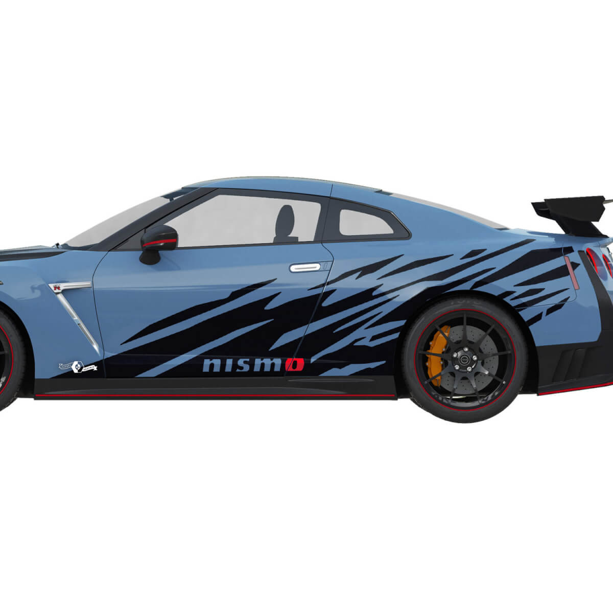 Gráficos laterales 2x Kit de calcomanía de línea de rayas NISMO para Nissan GT-R
