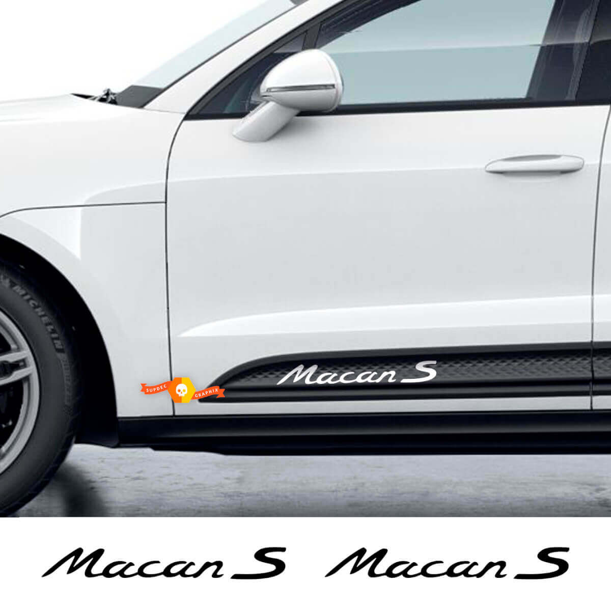 Kit de vinilo para puerta lateral Macan S para Porsche Macan
